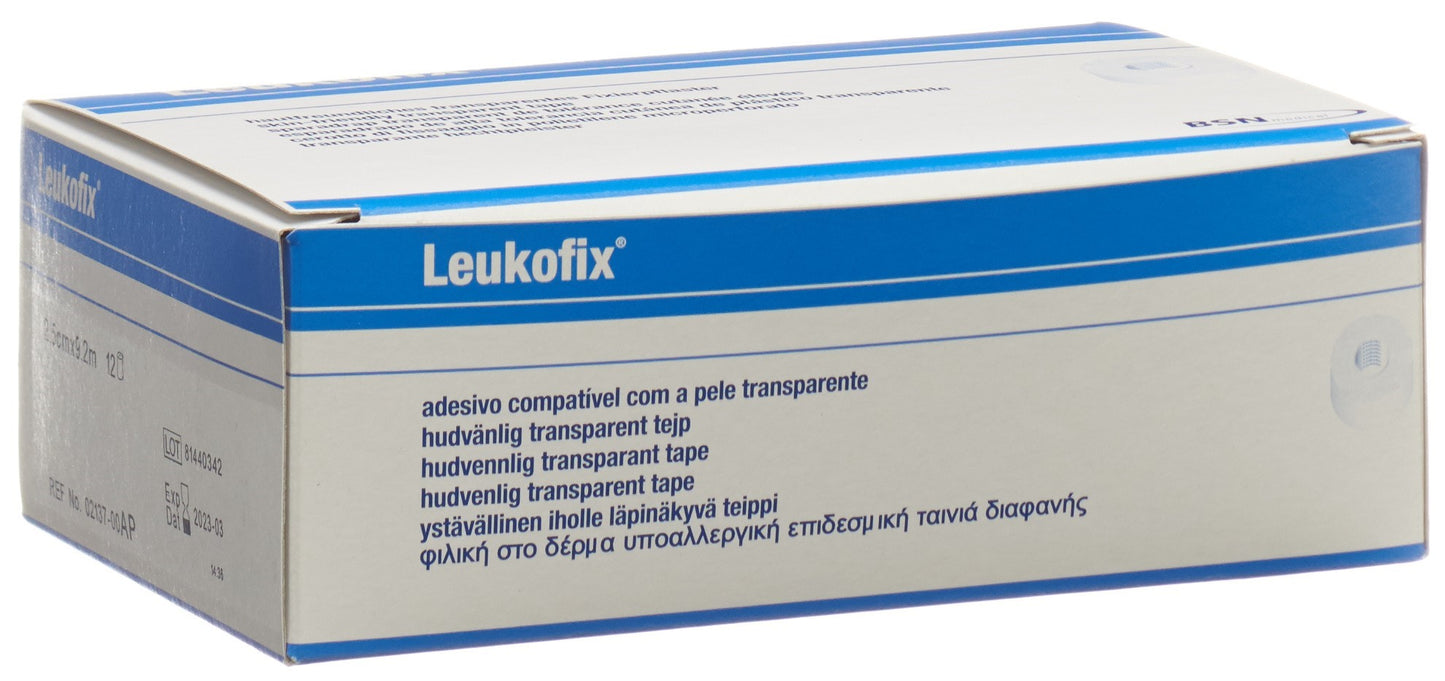LEUKOFIX Heftpflaster 9.2mx2.5cm transp