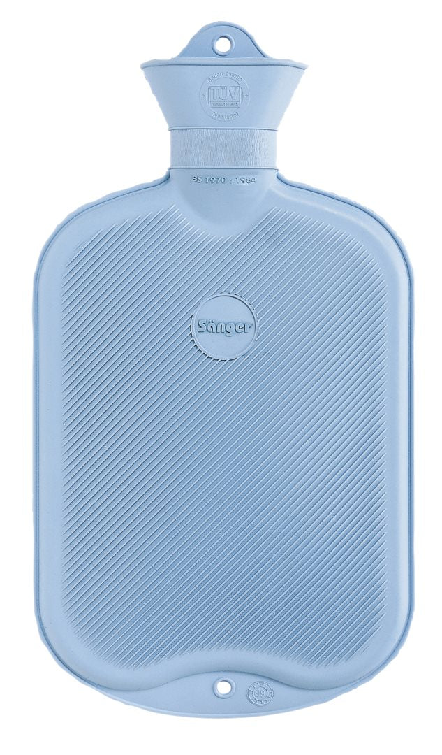 SÄNGER Wärmflasche 2l Lamelle 1seitig hellblau