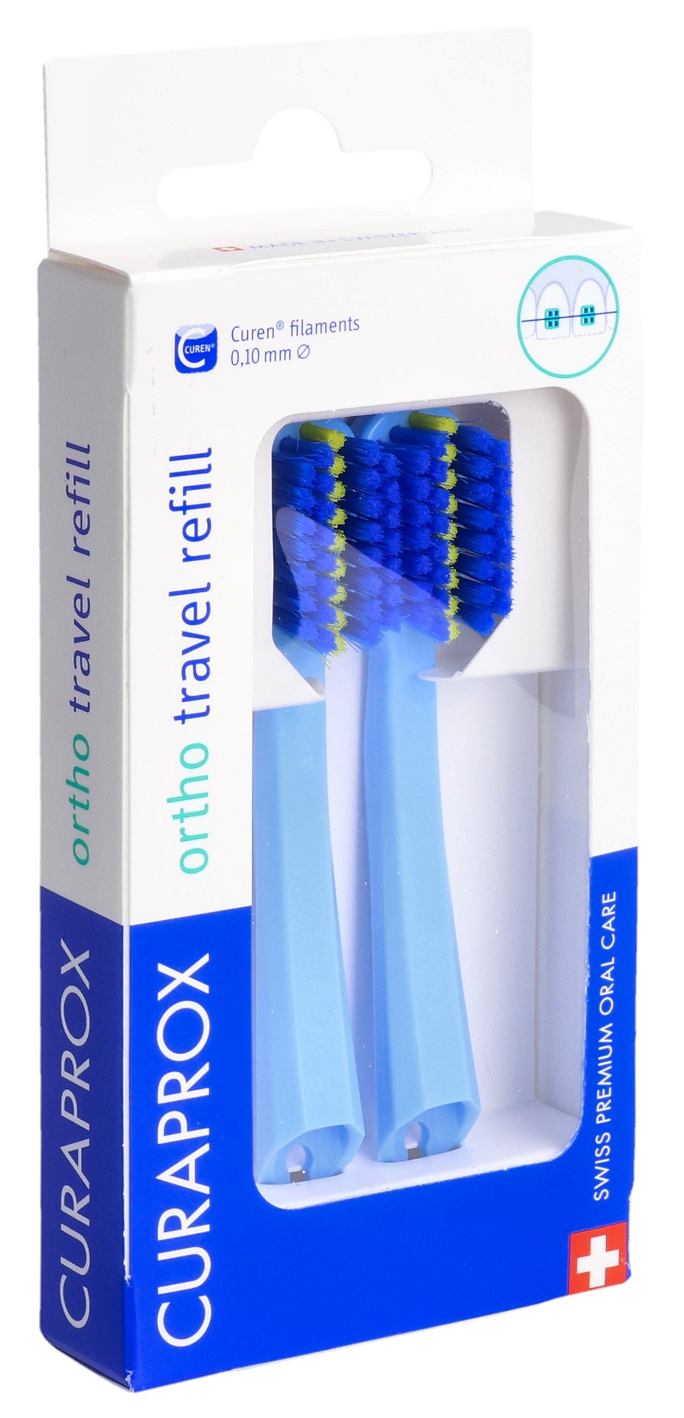 CURAPROX CS 5460 Travel Set Ortho refill blau