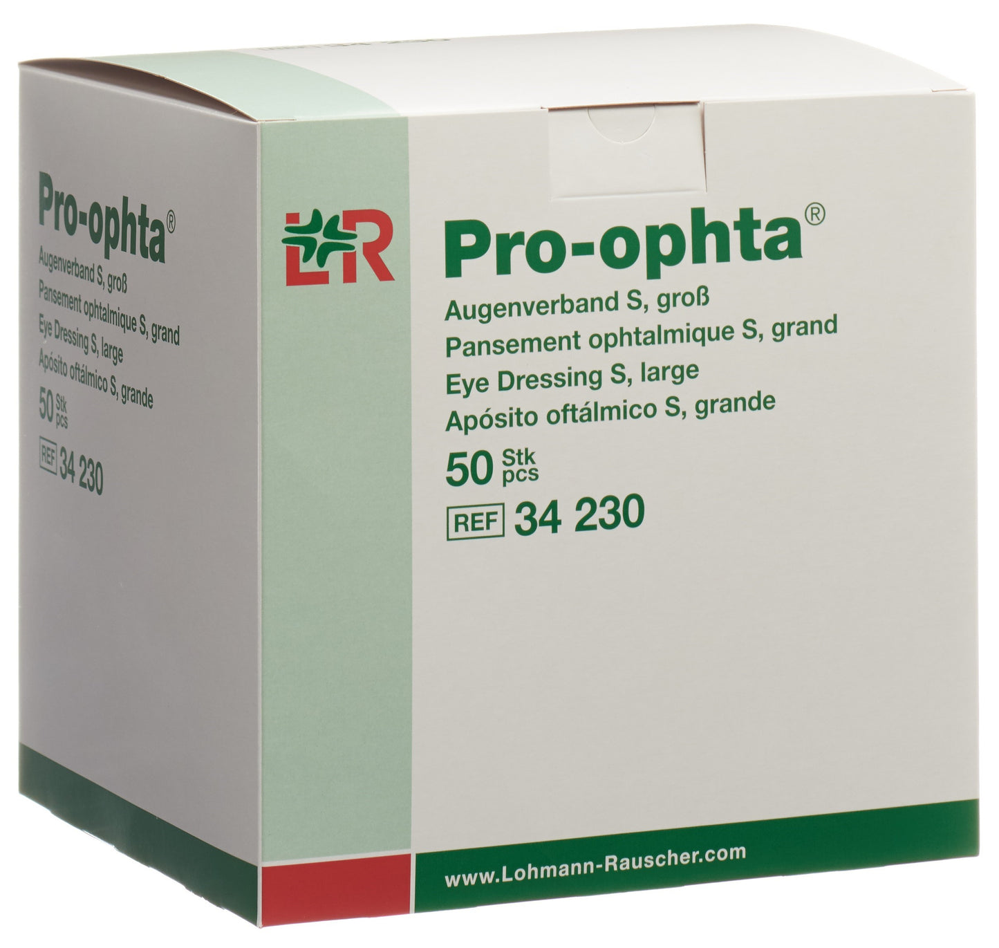 PRO-OPHTA S Augenverband L durchsichtig