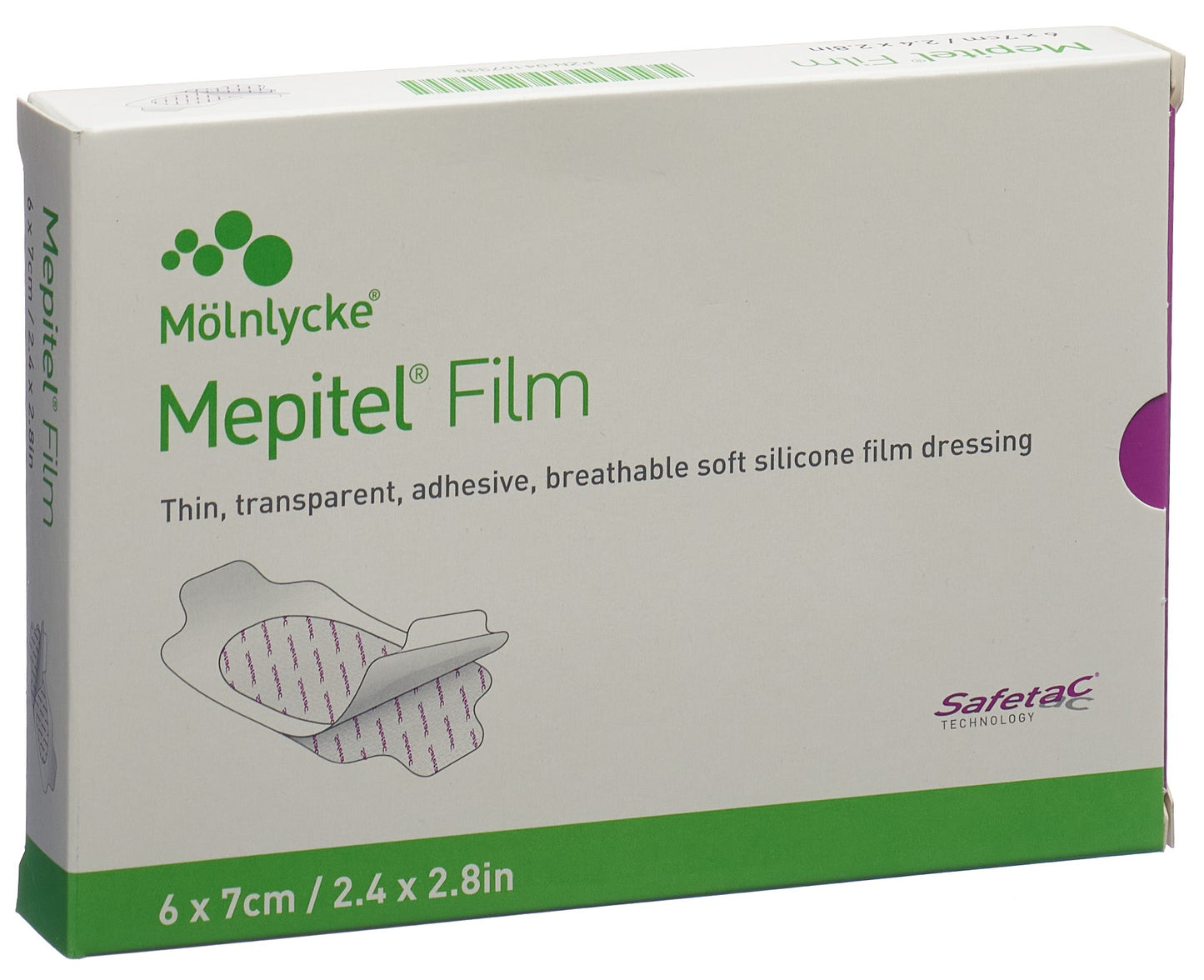 MEPITEL Film Safetac 6x7cm (neu)