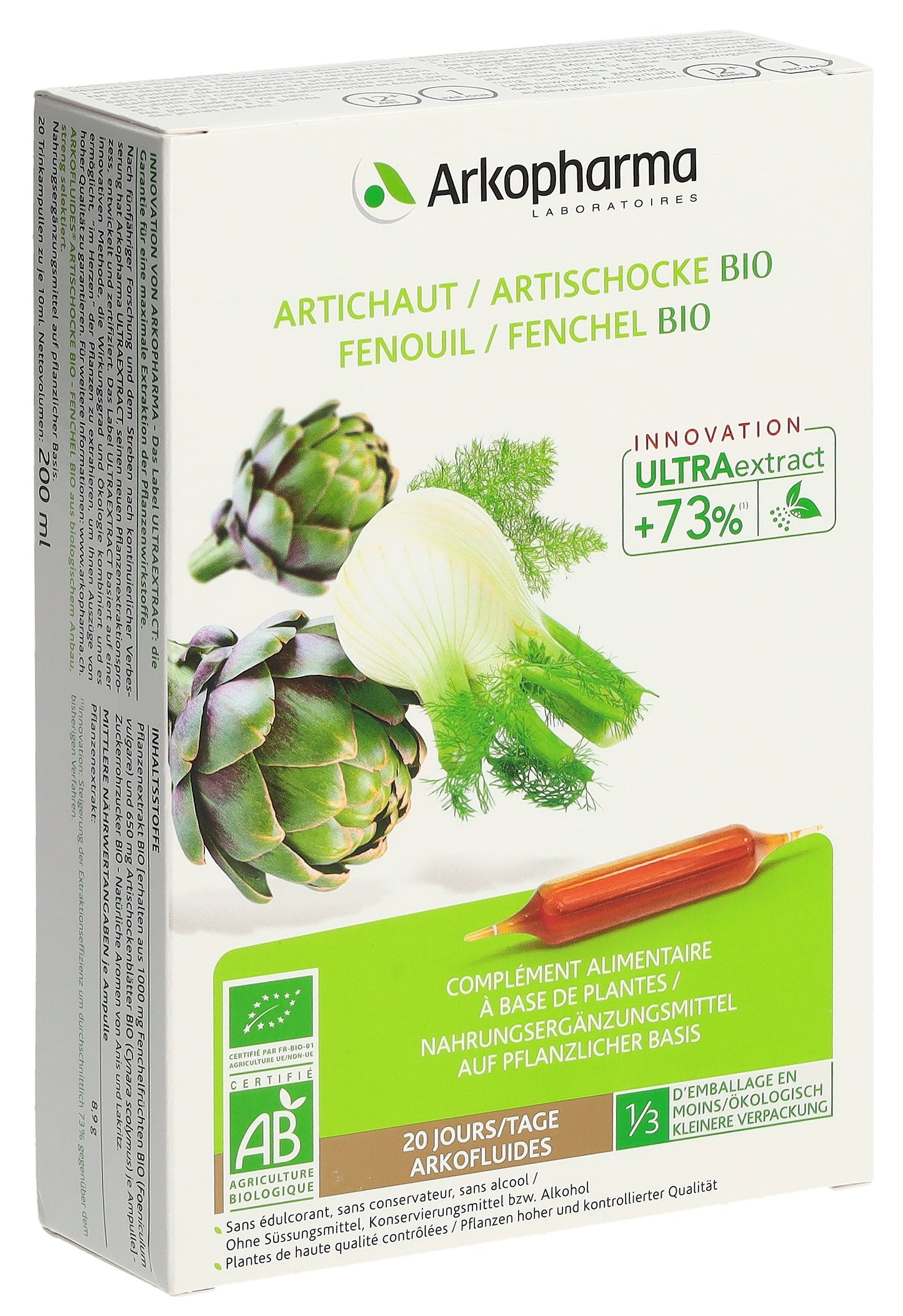 ARKOFLUIDE Artischocke-Fenchel Bio