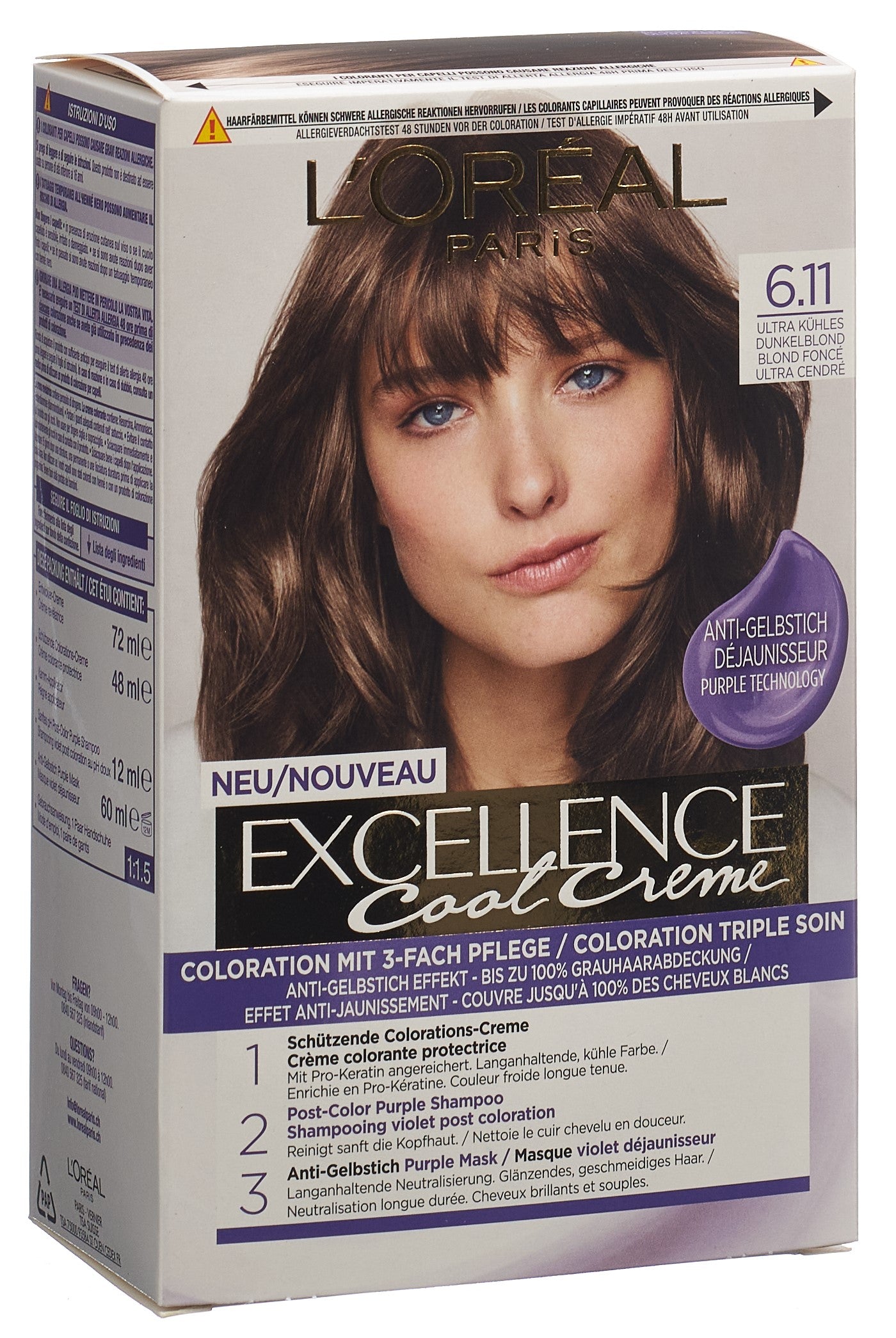 EXCELLENCE Cool Creme 6.11 Ultra Kühles Dunkelb