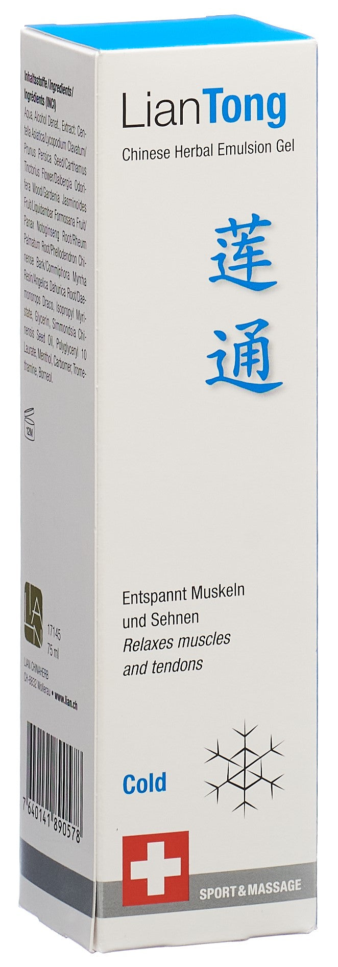 LIANTONG Chinese Herbal Emulsion Gel Cold
