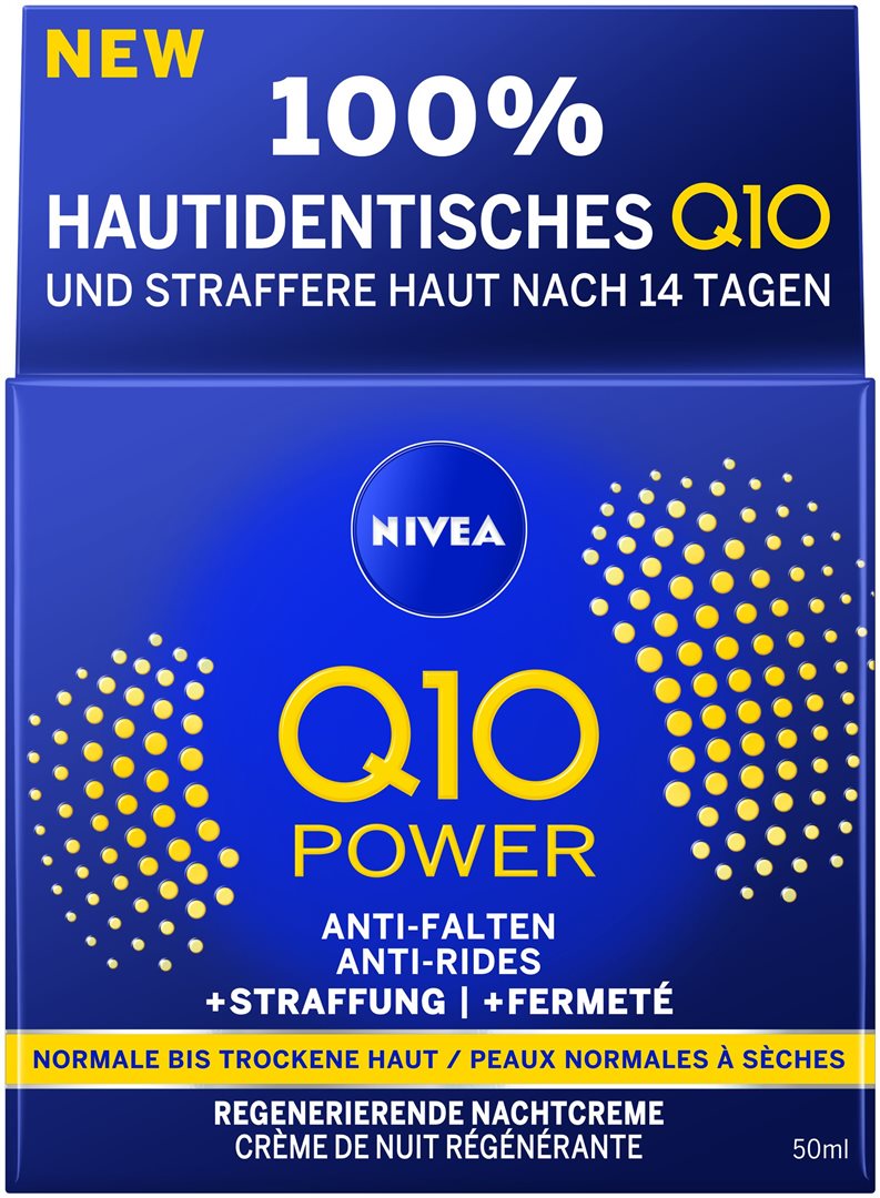 NIVEA Q10 Pow Nachtcr Anti-Falt regen