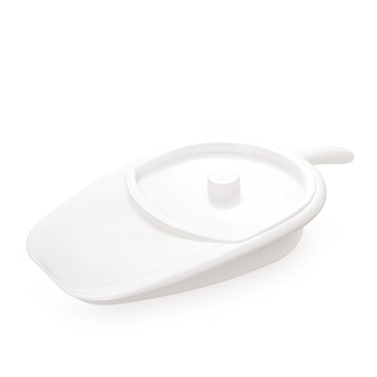 VITILITY Bettpfanne mit Deckel weiss