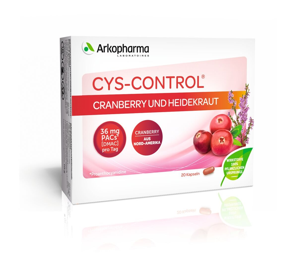 CYS-CONTROL Kaps Cranberry und Heidekraut