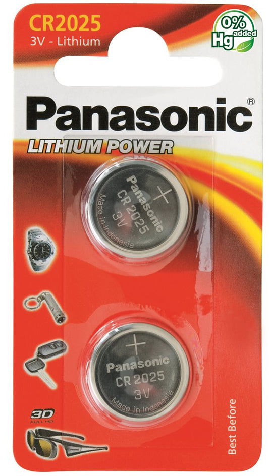PANASONIC Batterien Knopfzelle CR2025