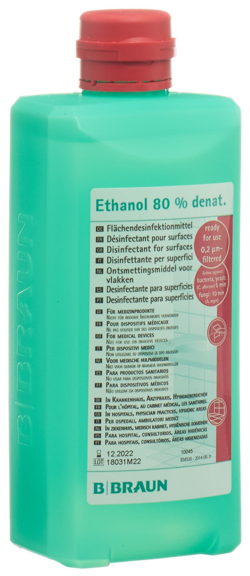 B. BRAUN Ethanol 80 % für Flächen