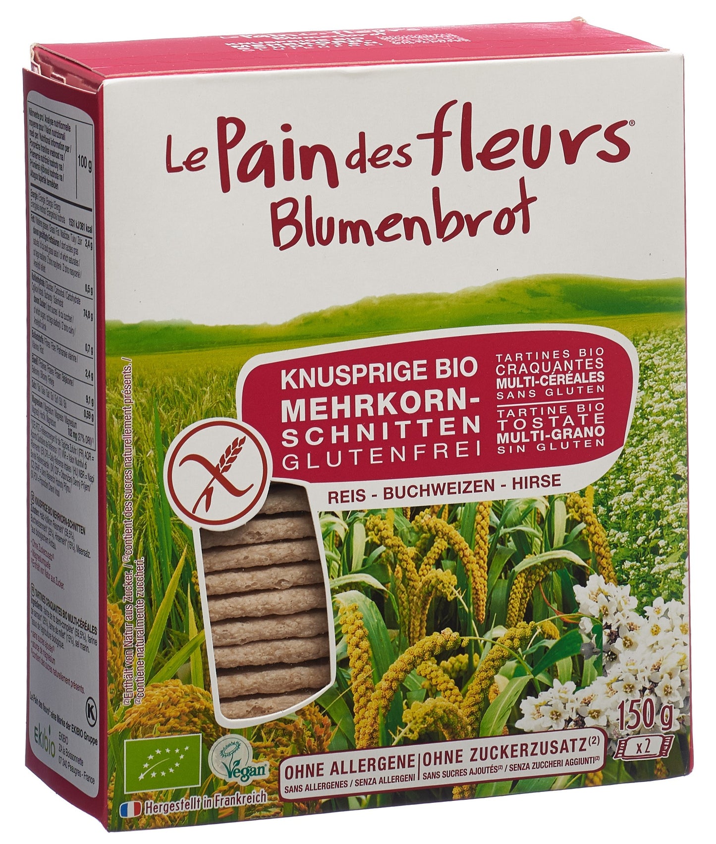 BLUMENBROT Knusprige Schnitten Mehrkorn