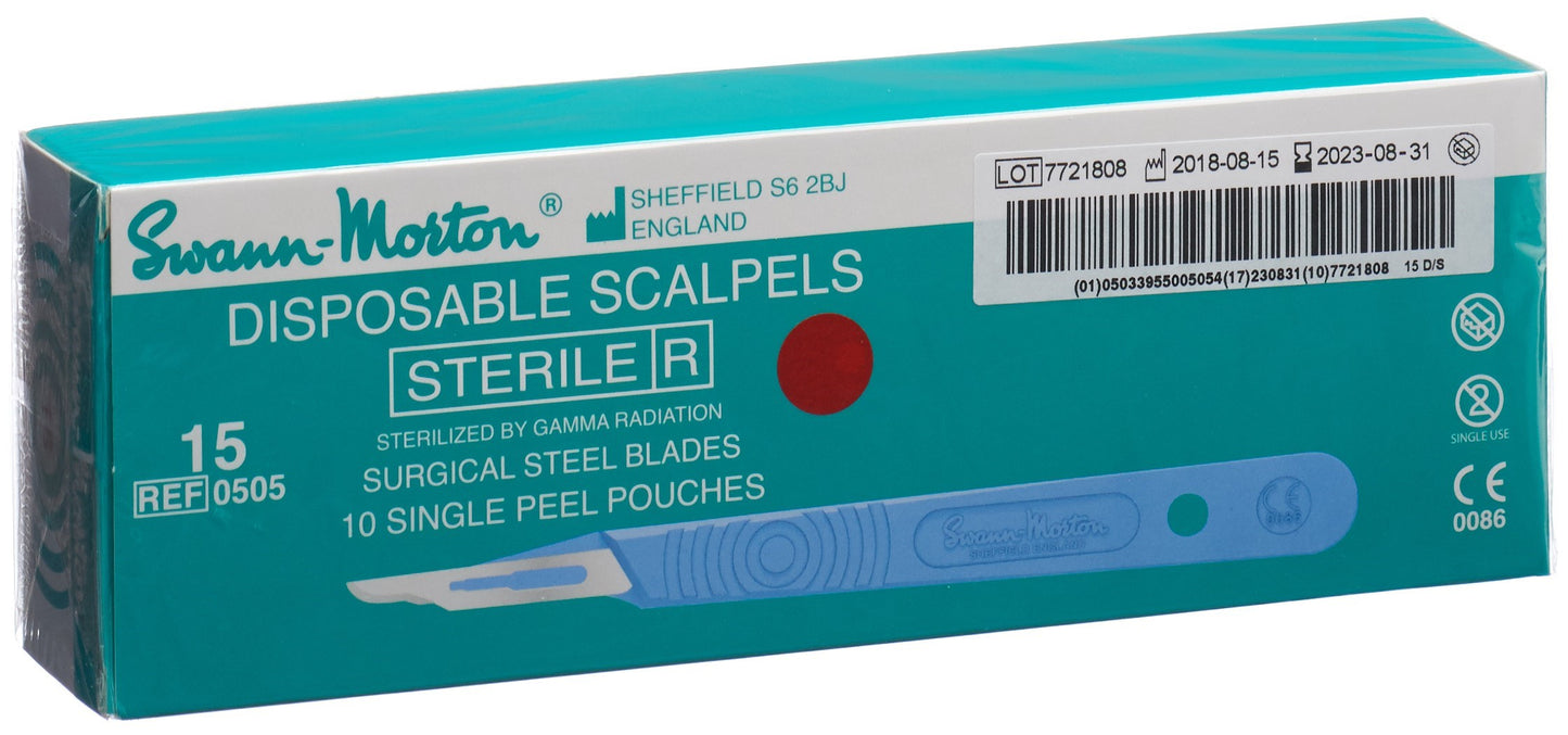 SWANN MORTON Skalpell 1x steril No 15