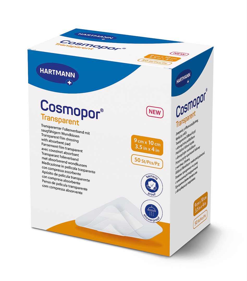 COSMOPOR transparent 9x10cm steril