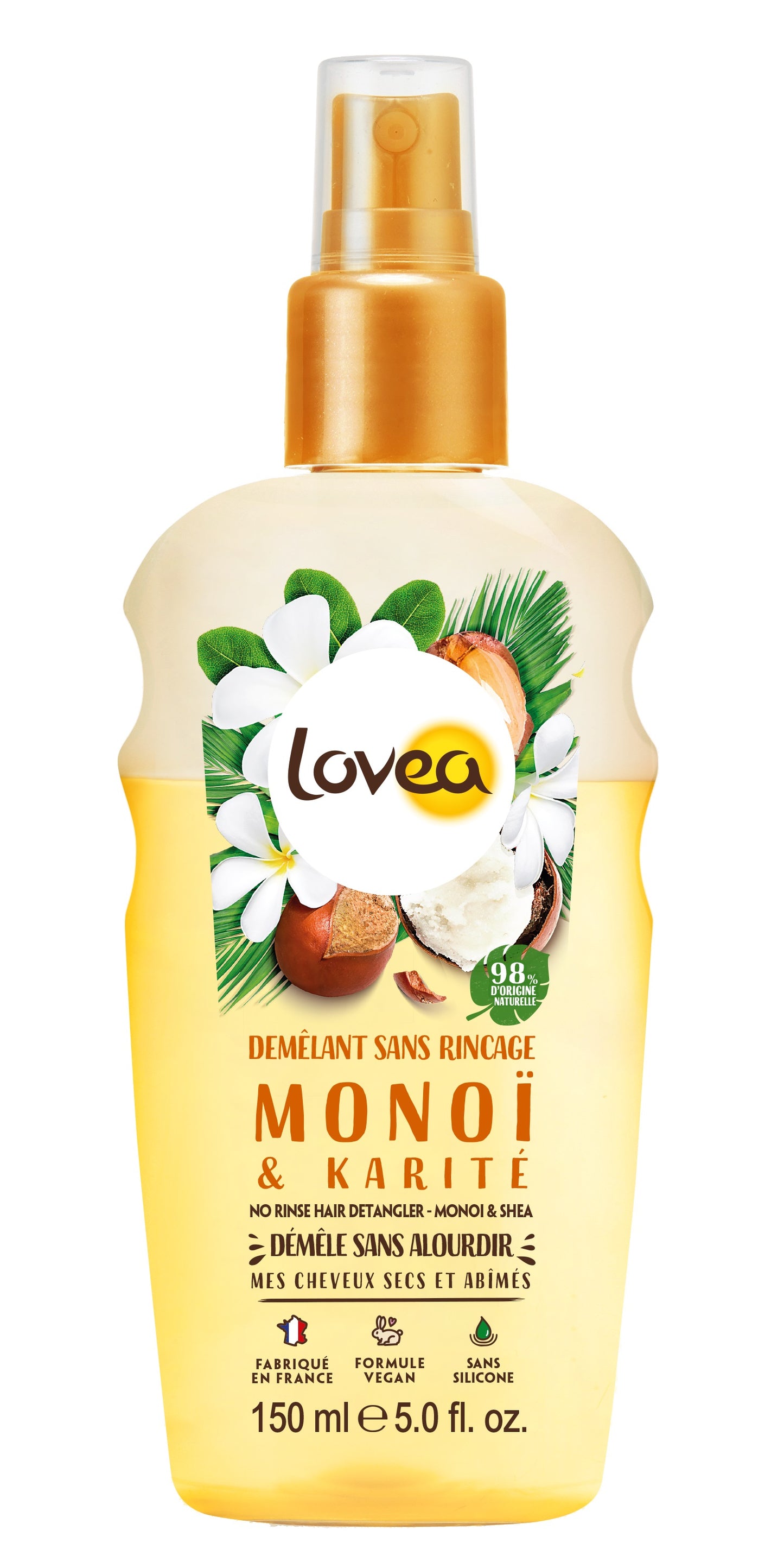 LOVEA Spray Leichte Kämmbar Karitebut Monoi
