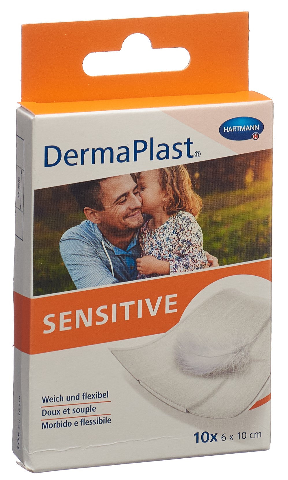DERMAPLAST Sensitive Schnellverb 6x10cm wei