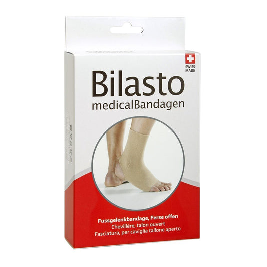 BILASTO Fussgelenkbandage L Ferse offen beige