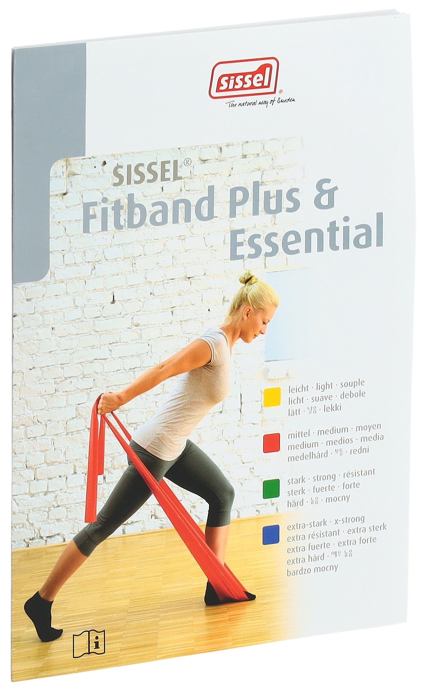 SISSEL Fitband 7.5cmx2m rot mittel