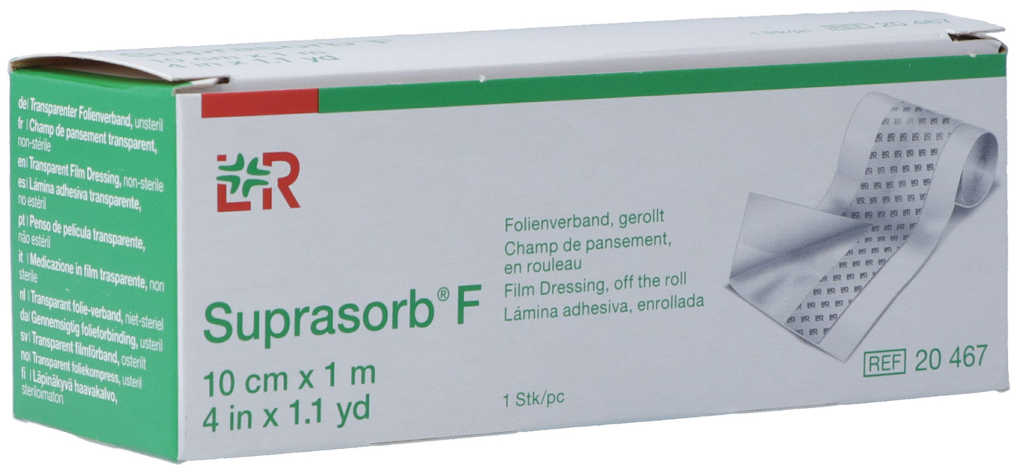 SUPRASORB F Folien Verband 10cmx1m unsteril