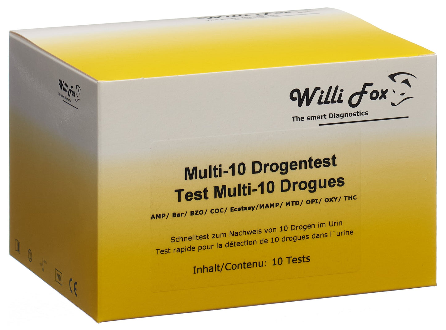 WILLI FOX Drogentest Multi 10 Drogen Urin