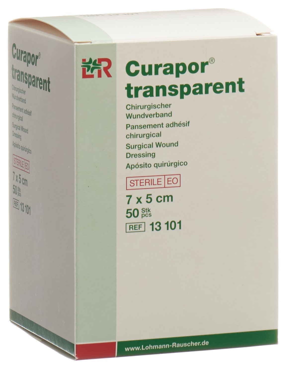 CURAPOR Wundverband 7x5cm transparent