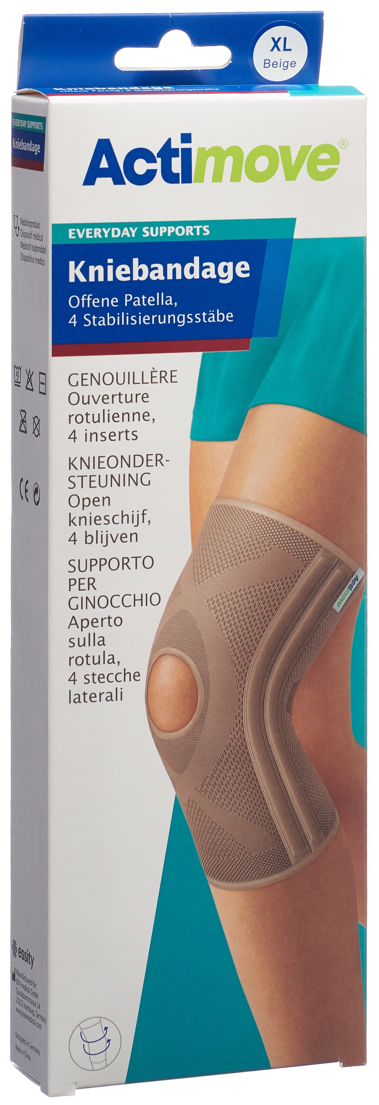 ACTIMOVE Everyday Support Kniebandage XL off Patel