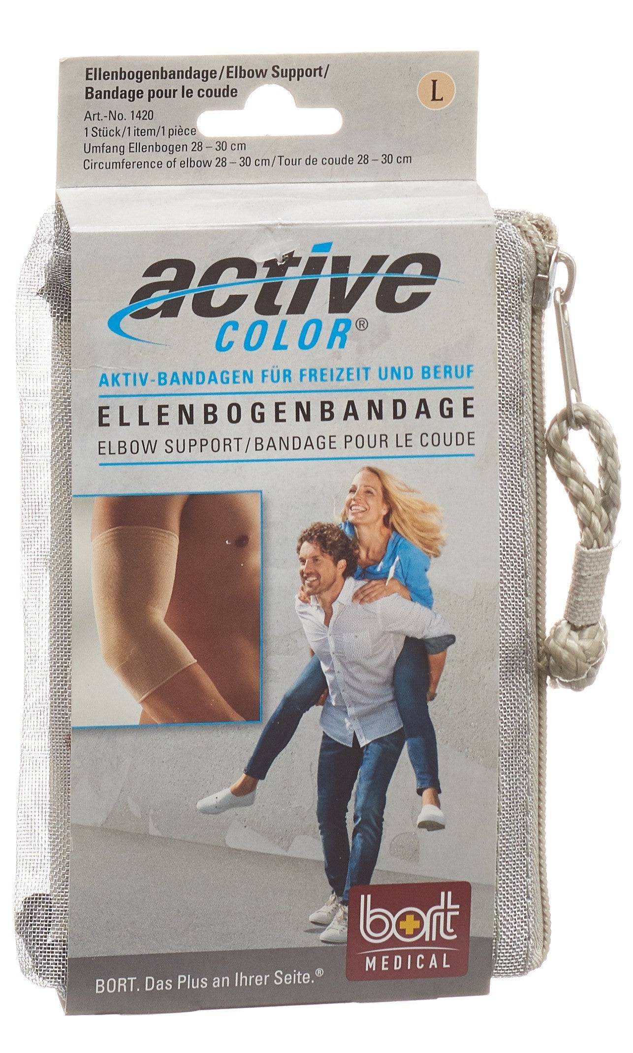 BORT ActiveColor Ellenbogenbandage S -26cm beige
