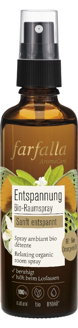 FARFALLA Bio-Raumspray sanft entsp Orangenbl