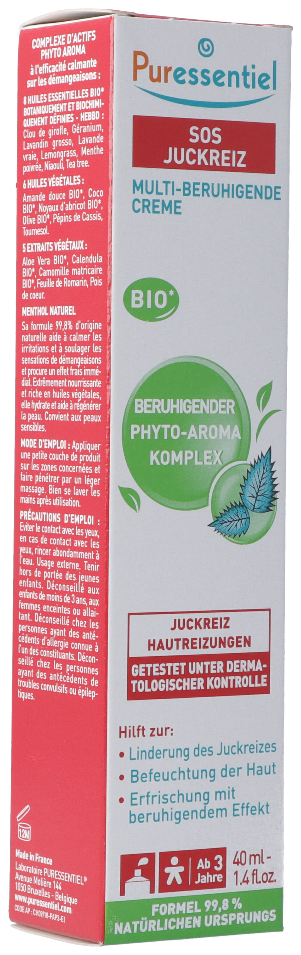 PURESSENTIEL Anti-Stich Multi-ber Cr Erw Bio