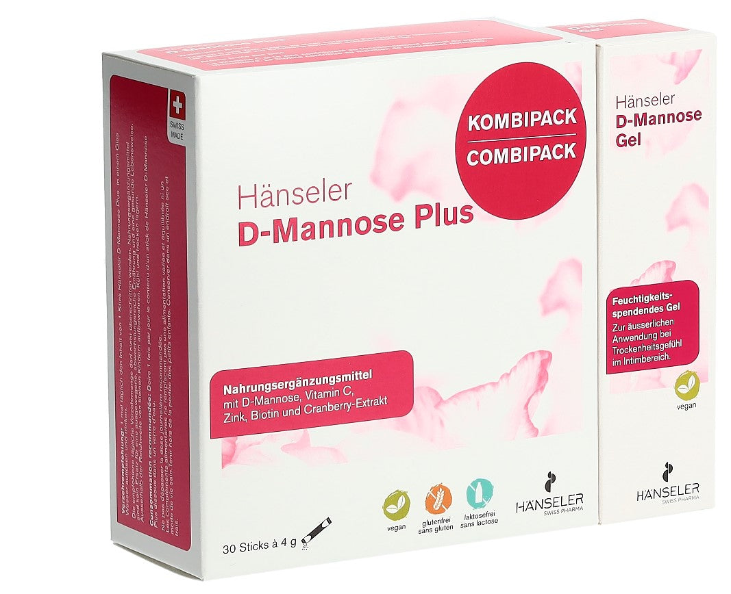 HÄNSELER Kombi D-Mannose Plus + Gel 30St 4g + 30ml