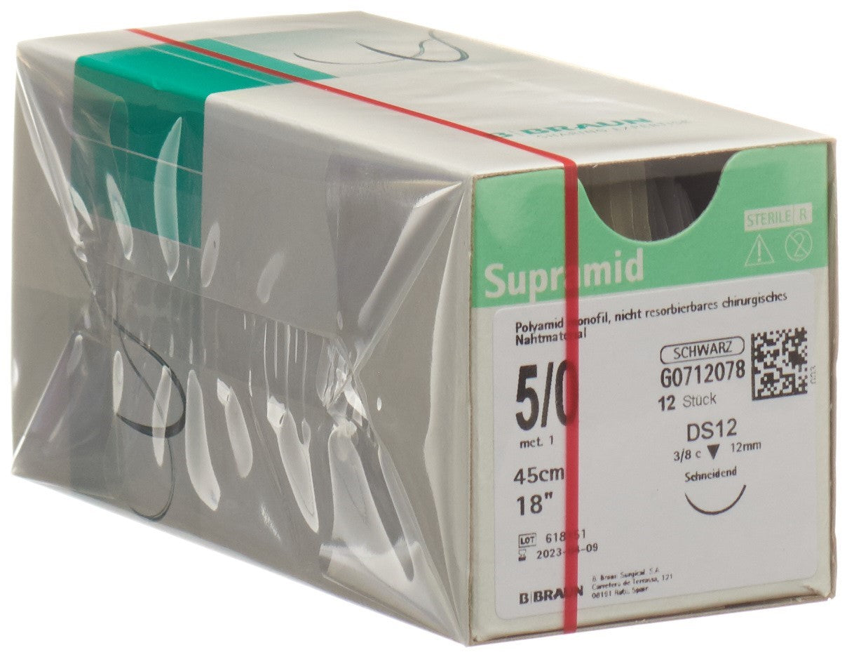 SUPRAMID 45cm DS 12 5-0 schwarz