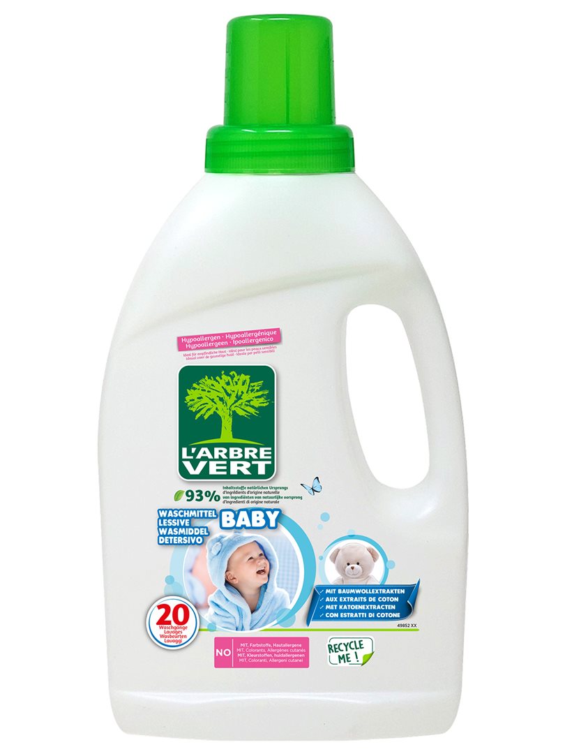 L'ARBRE VERT Öko Flüssigwaschmittel Baby