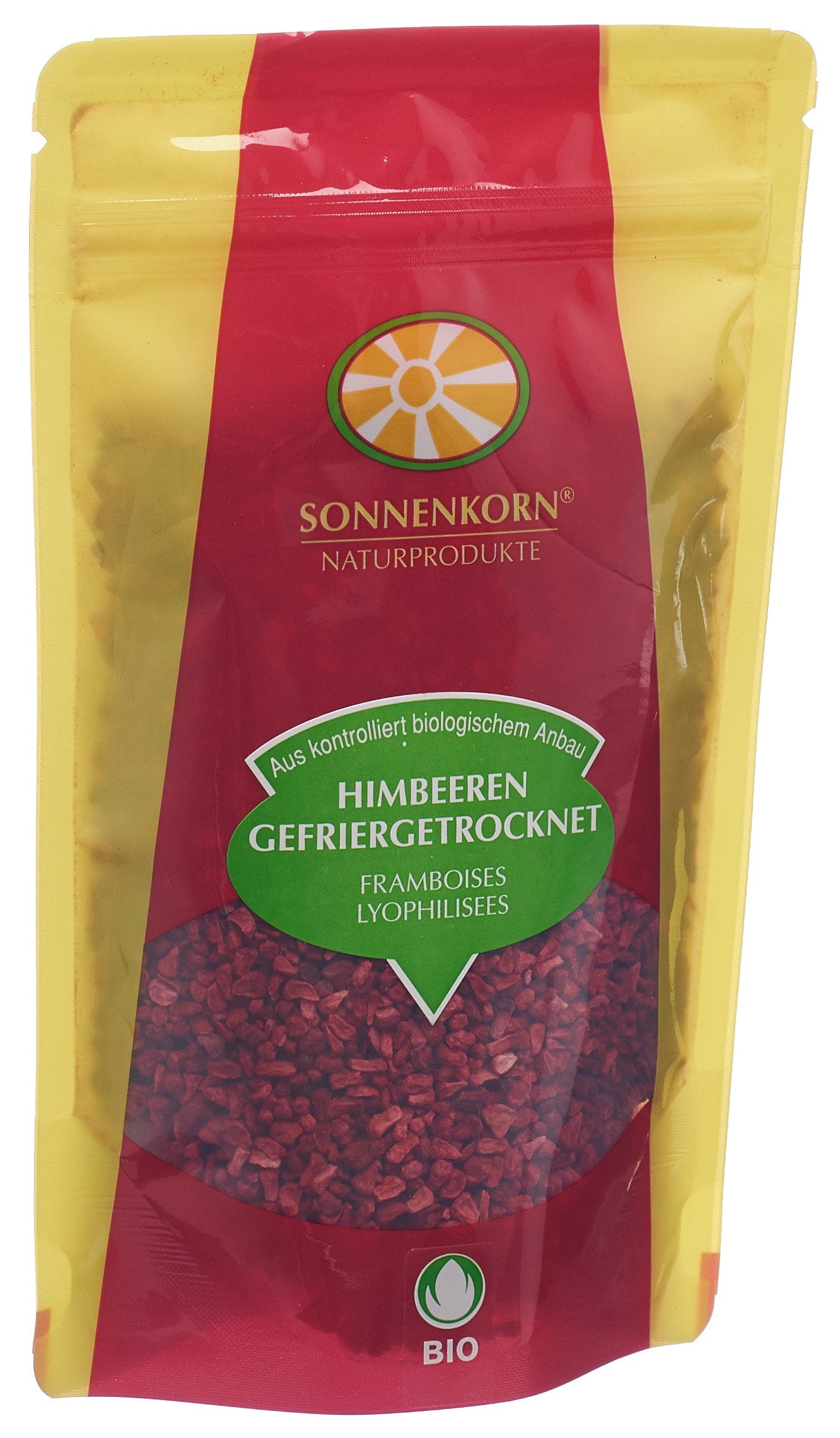 SONNENKORN Himbeeren gefriergetrock Bio Knosp