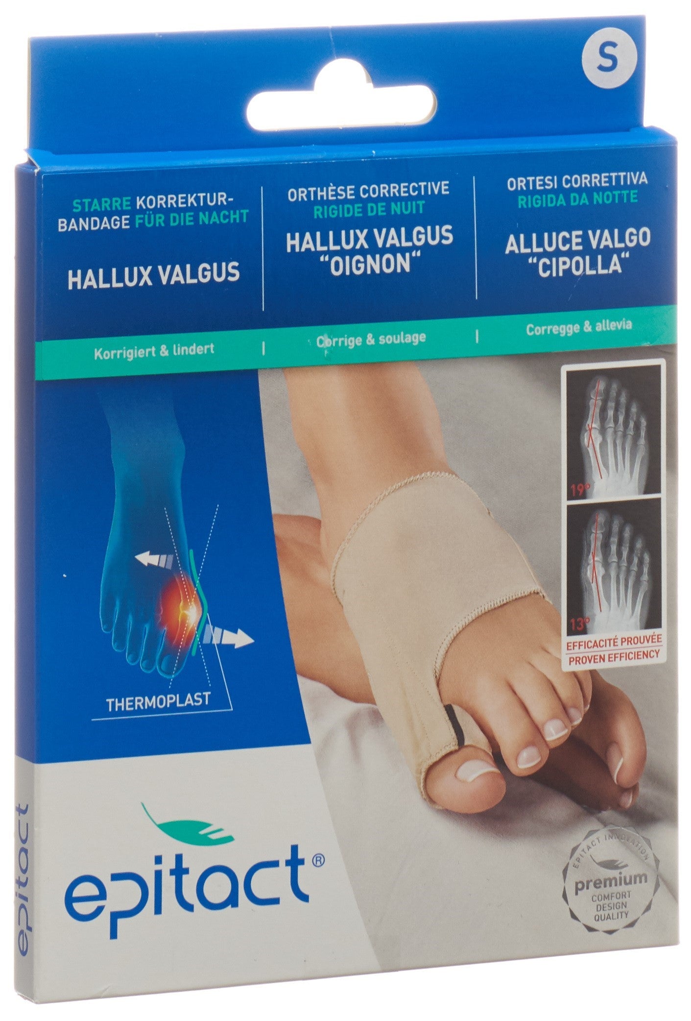 EPITACT starre KorrBand Hallux NACHT S 20-21.5cm