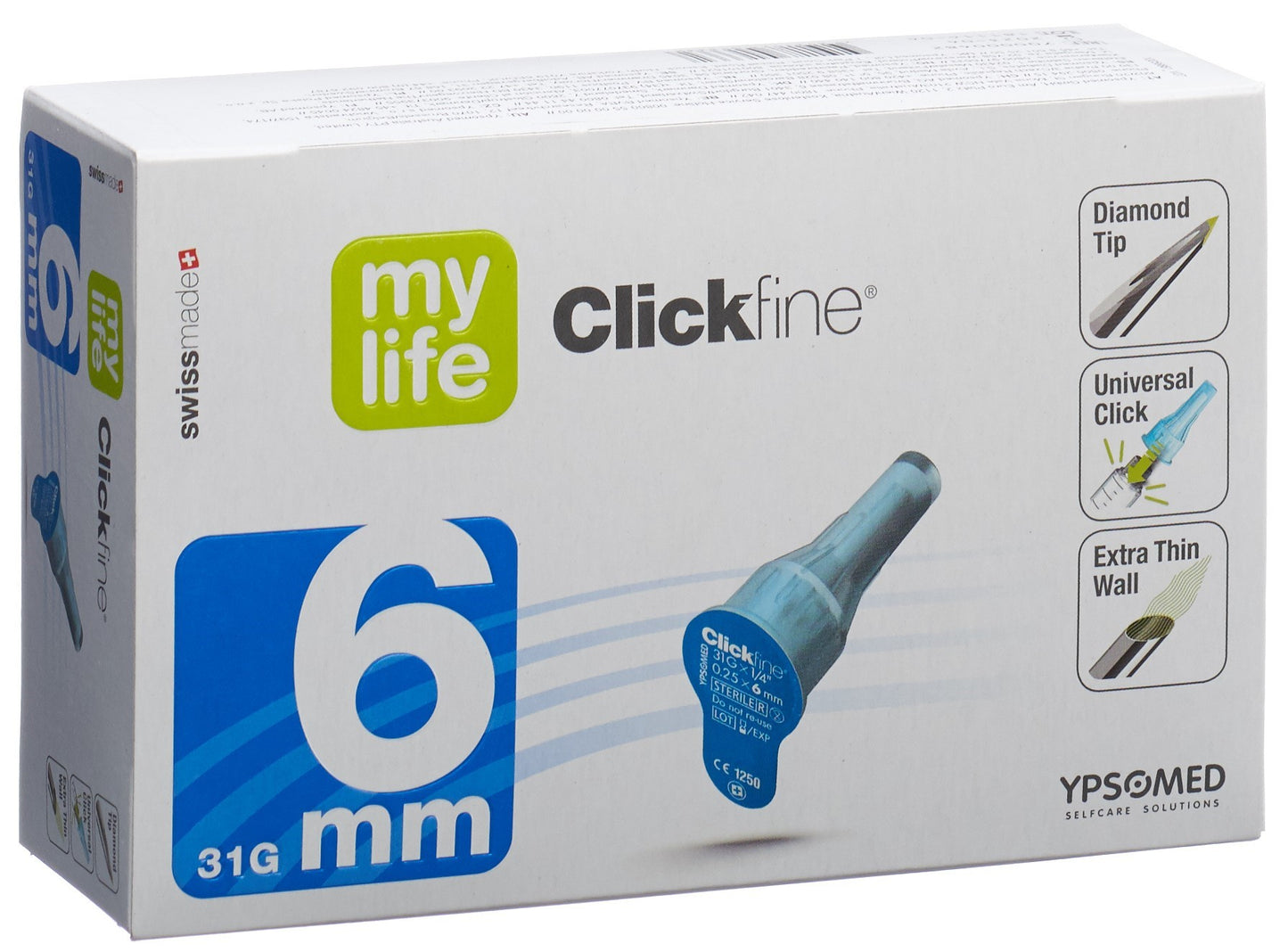 MYLIFE Clickfine Pen Nadeln 6mm 31G