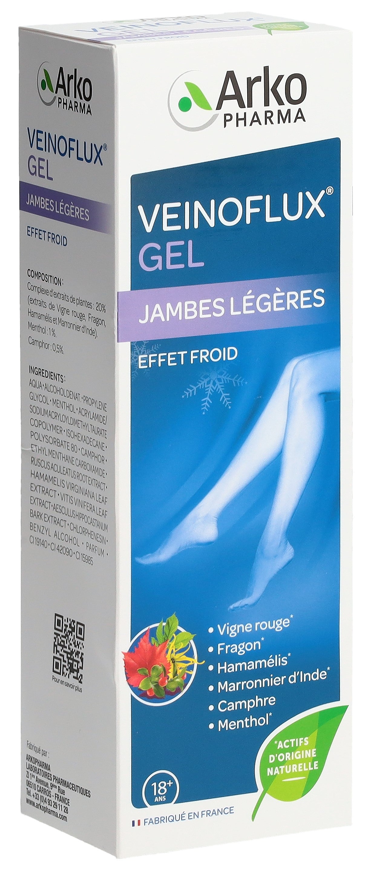 VEINOFLUX Gel Kälte Effekt