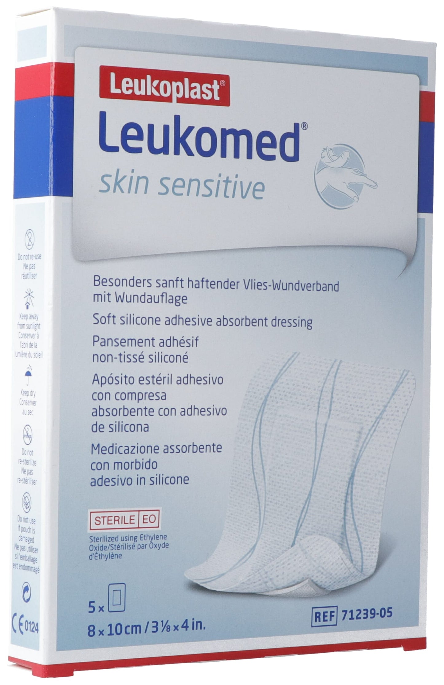 LEUKOMED skin sensitive 8x10cm