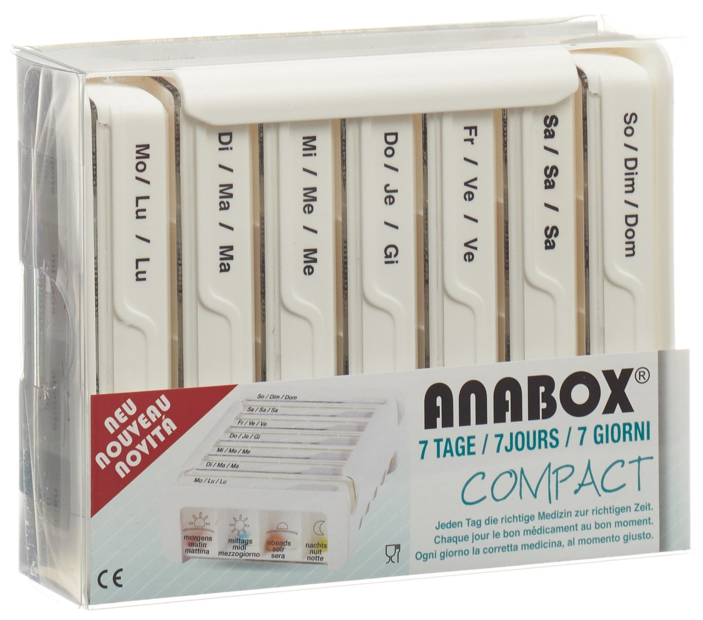 ANABOX Compact 7 Tage D/F/I weiss