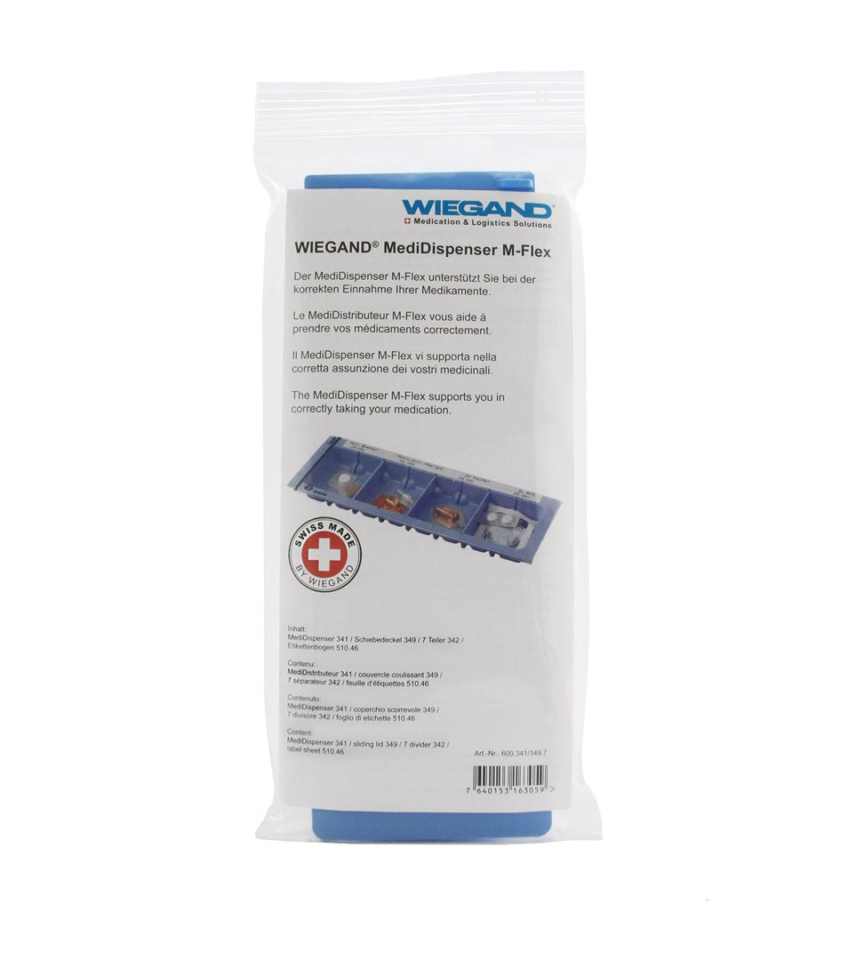 WIEGAND MediDispenser M-Flex 22.8x8.1cm 7 Teilern