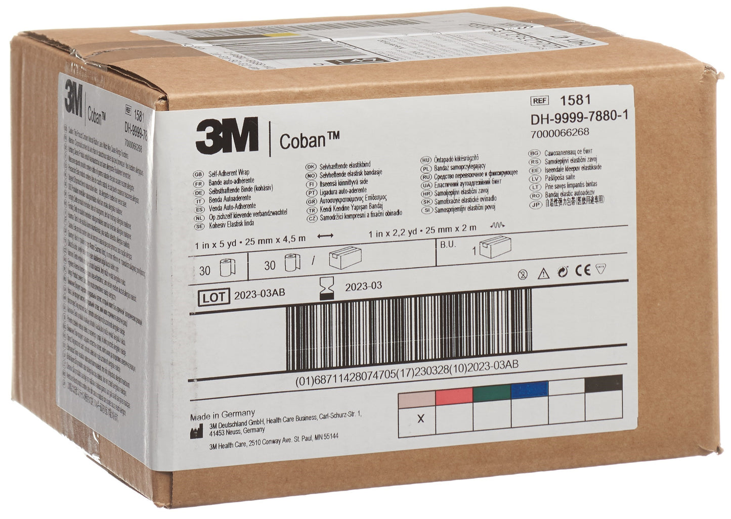 3M COBAN Elast Binde 2.6cmx4.57m hf