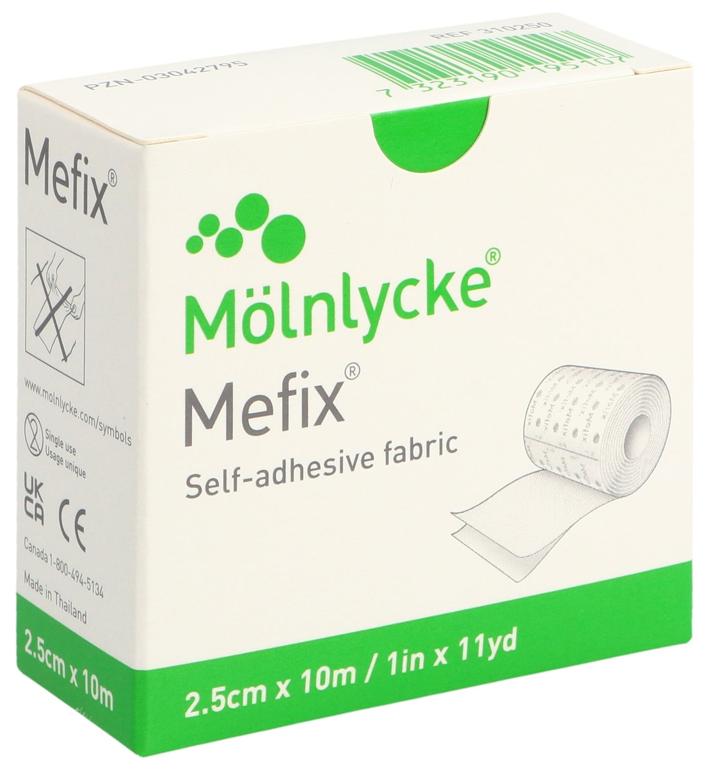 MEFIX Fixationsvlies 2.5cmx10m