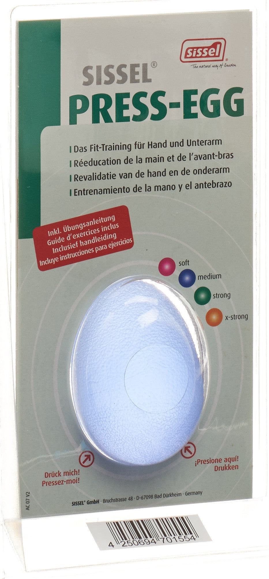 SISSEL Press Egg medium blau