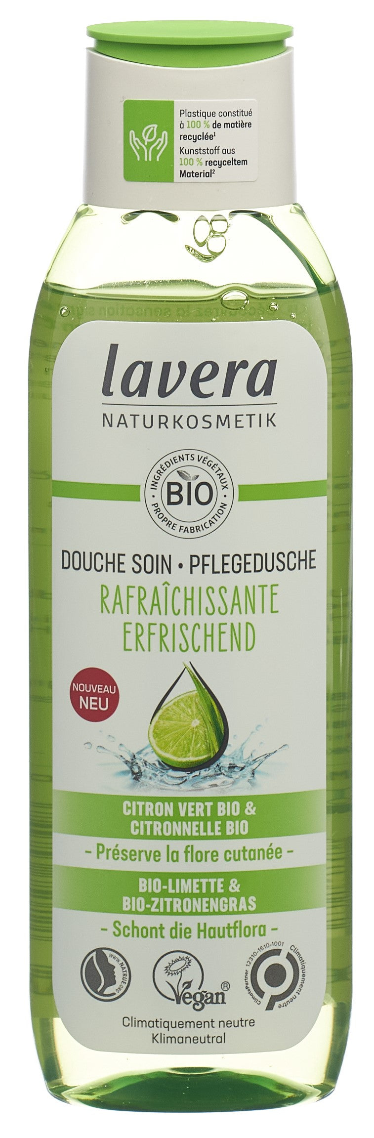 LAVERA Pflegedusche Erfr Bio Lim&Zitronengr