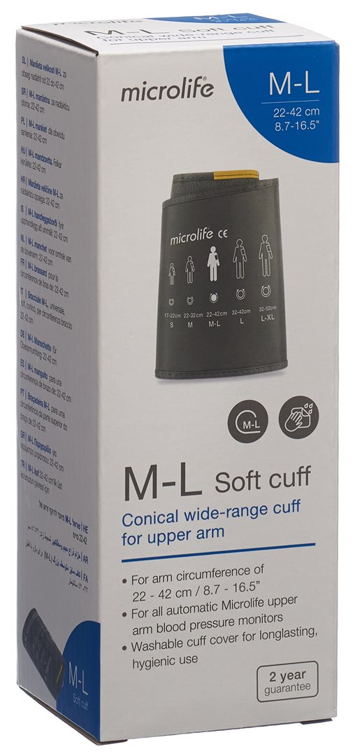 MICROLIFE Soft-Manschette Oberarm M-L 22-42cm anth