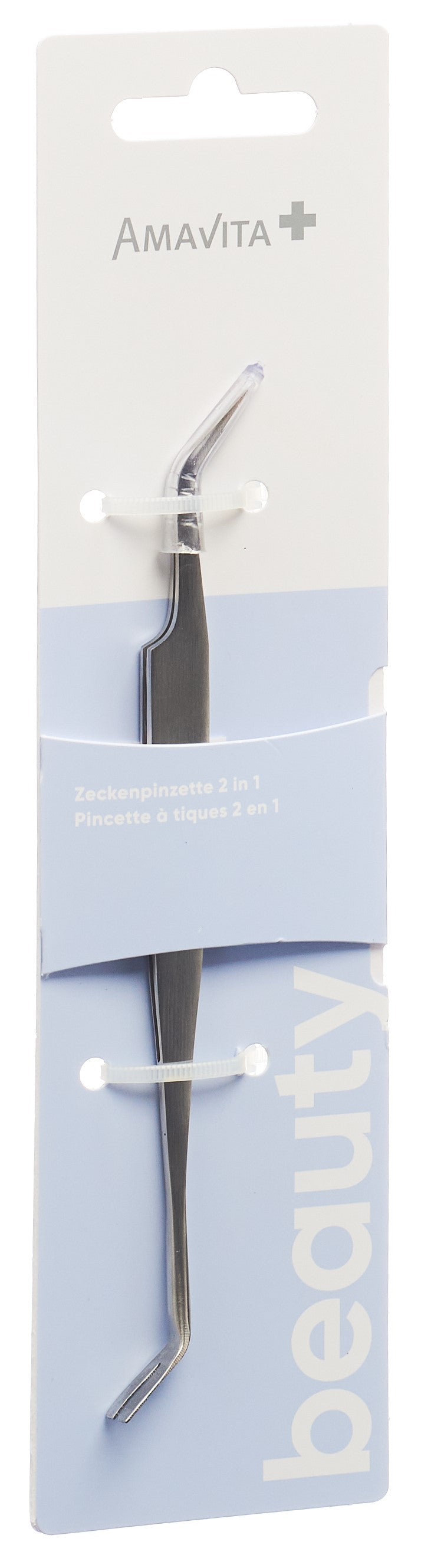 AMAVITA Beauty Zeckenpinzette 2in1 Inox