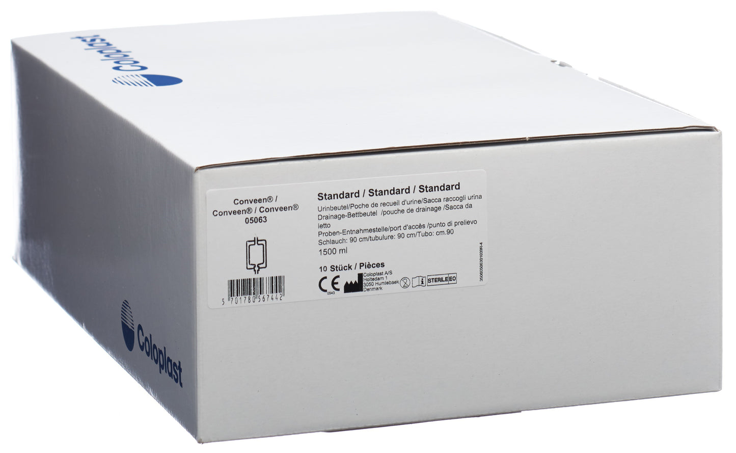 CONVEEN Nachtbeutel 1500ml 90cm RV ste