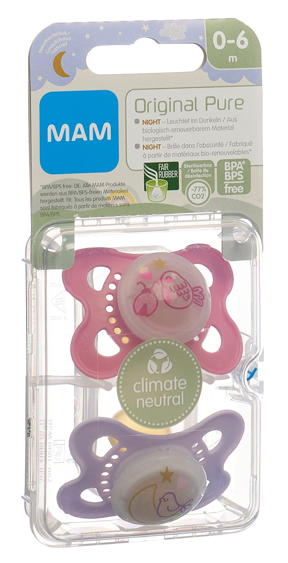 MAM Night Nuggi Kautschuk 0-6m
