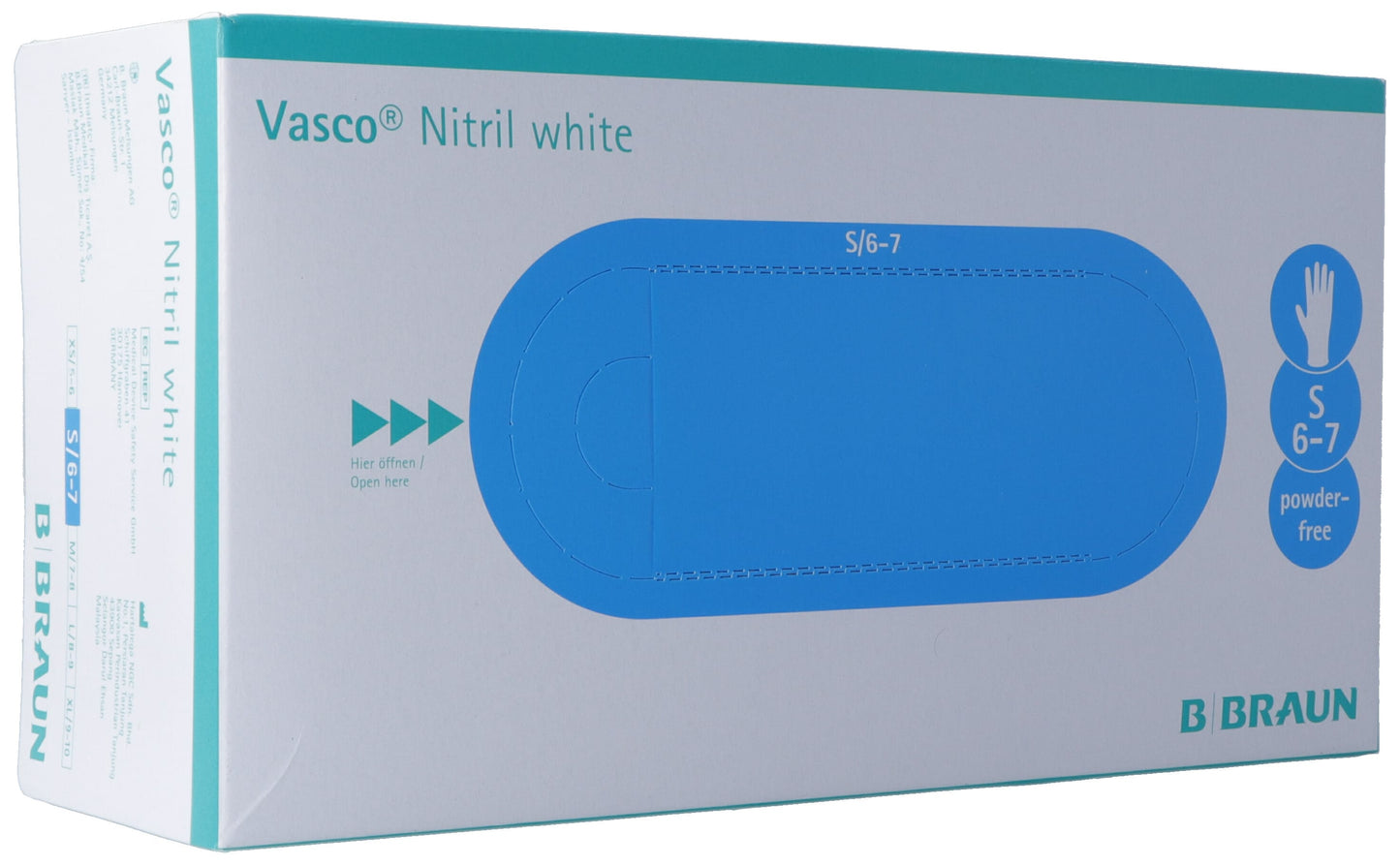VASCO Nitril Handschuhe S white