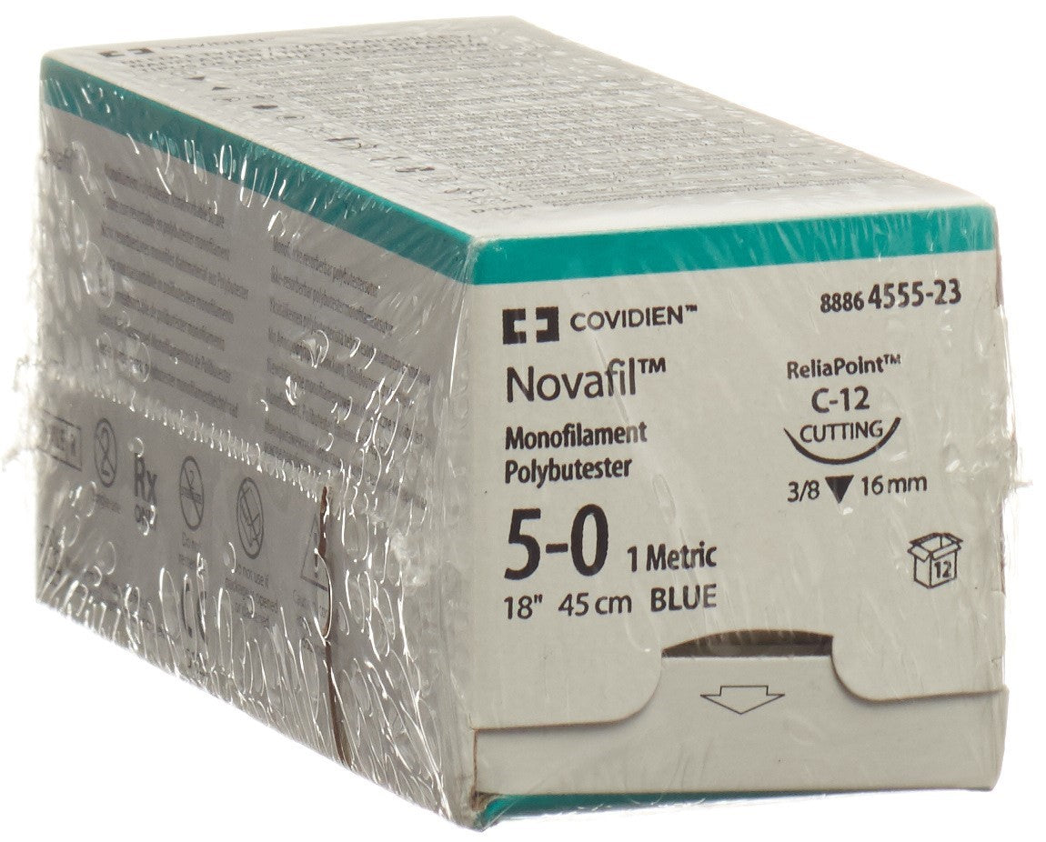 NOVAFIL 45cm blau C-12 5-0