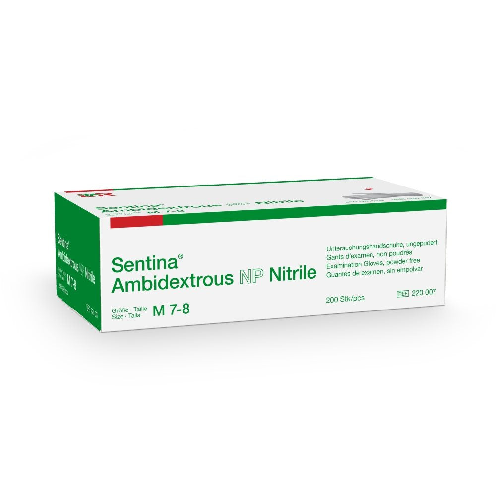 SENTINA Ambidextrous M 7-8 Nitrile puderfr