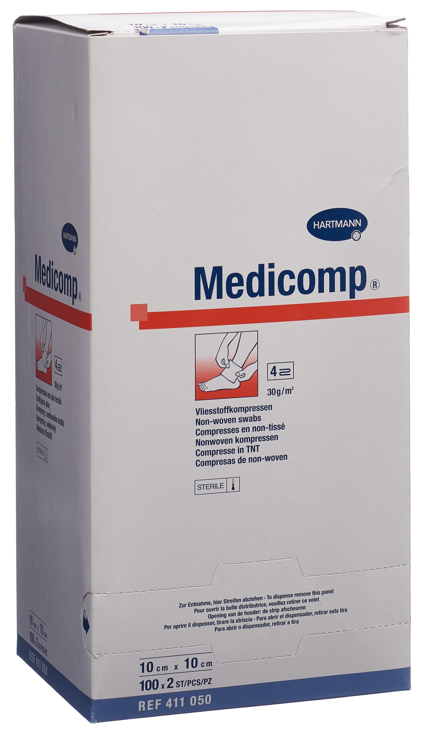 MEDICOMP Bl 4 fach S30 10x10 steril