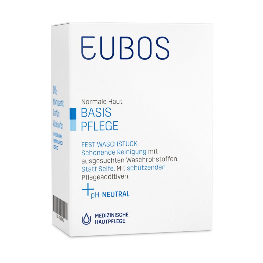 EUBOS Seife fest unparfümiert blau (neu)